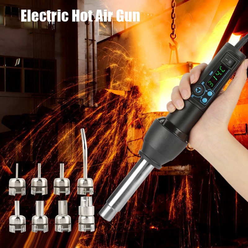 8Pcs Nozzles for 8858‑I 650W LED Digital Display Adjustable Electric