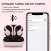 Pink Wireless Earbuds with Earhooks Bluetooth Earbuds with Ear Hook