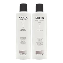Nioxin System 1 Duo Cleanser + Scalp Therapy, Fine Hair | Normal to Thin-Looking 2 x 10.1 oz