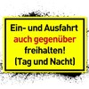 Entry Free Signs (30 x 20 cm Plastic) - Ausfahrt