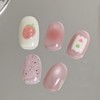 [Handmade Nail Tips] StrawberrySandwich Nail Tips - Almond / [수제네일팁]