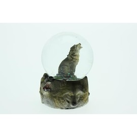 Cornelißen Glitter Ball Wolf Height 9 cm Animal Snow Miniature Shaker Glass Ball