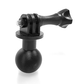 1" Ball Mount Base Ball Adapter Compatible with Action Camera G o Pro mounts with Ram Mount B Size Double Socket Arm