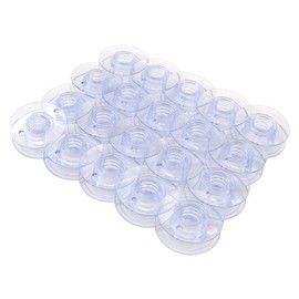 CKPSMS Brand - #4114401 BOBBINS Plastic (Both Sides are Flat) Compatible with Husqvarna Viking 100 105 Classica 120 150 6540 (20PCS)