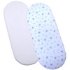BabyPrem 2 Fitted Cotton Moses Basket Sheets (73-76 x 28-30cm)