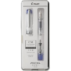 PRERA Iro-Ai Pilot Fountain Pen Transparent Blue Calligraphy Nib P-FPR-1-TL-CM With Original Stylus Ballpoint Touch Pen