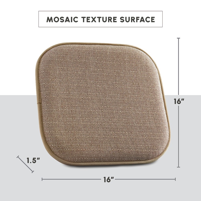 Elegant Comfort 8 Pack Chair Cushion Covers - Skid-Proof Rubber