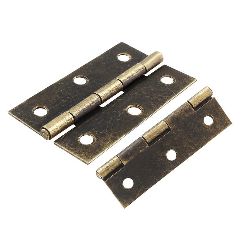 Murtenze 12 Pack 2.5 Inch Cabinet Hinge, Antique Bronze Butt
