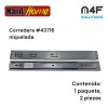 Handyhome Corredera Cajón Handyhome 40cm X 4.5cm 1paquete 2pz 43716