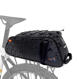 autozen 8L Waterproof Bike Rack Bag, Ebike Bags for Bicycle Rear Rack, PVC Water Resistant Oxford Panniers with Reflective Strips, Convertible Commuter Bag for Road Mountain Bikes, Grocery & Travel