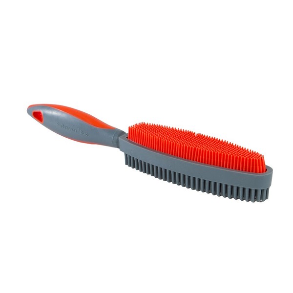 FURemover Duo, 2-Sided Lint Brush, Dog Multi-Brush, Lint Brush for Couch and Clothes, Rubber-Like Lint Brush is Dual-Sided for Pet Grooming and Lint/Hair Removal, Red
