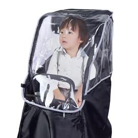 Bicycle Cover, For Kids/Back, Child Seat, Rain Cover, Cold Protection, Rain, Waterproof, Transparent Window, Thick and Durable, Spacious Space Can Be Transformed, For Rear Seats, Easy To Get In and