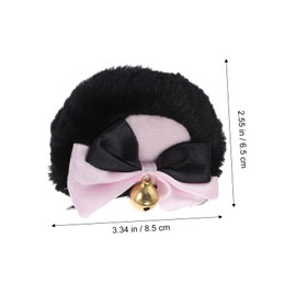 Beavorty 1 Pair Cute Bear Ears Hair Clips with Bow Kawaii Clips for Cosplay Festivals Parties Adorable Hair Accessories for Everyday Wear