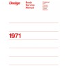 1971 Dodge Body Service Manual