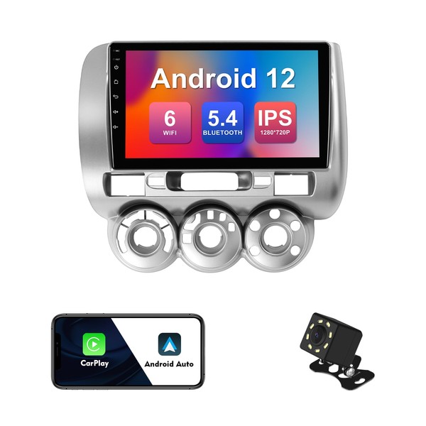 2+32G 10.1-inch Android 12 Car Stereo for Honda Fit 2004-2007