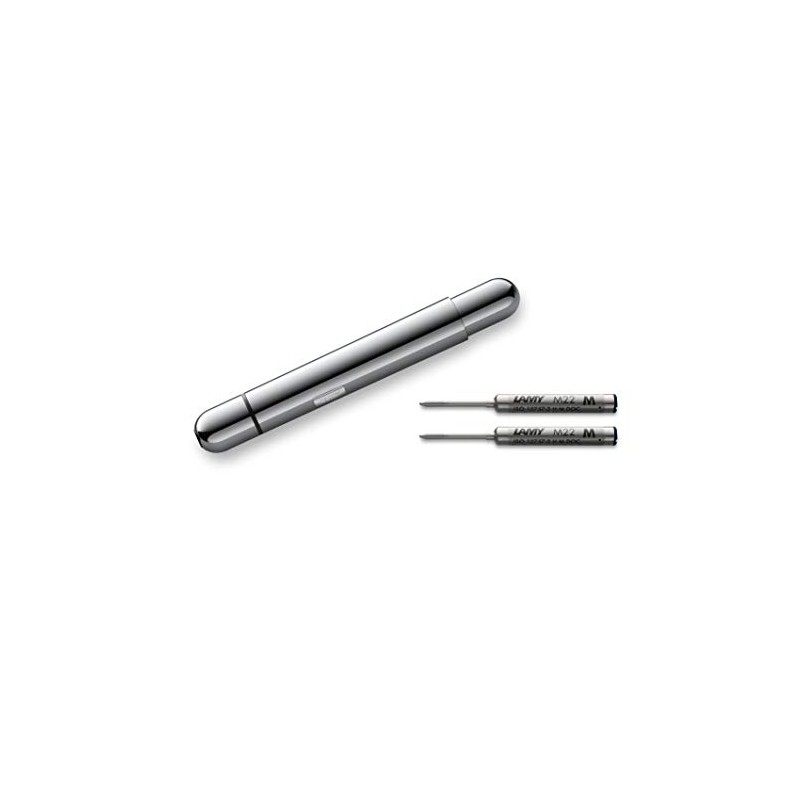 Lamy Pico Ballpoint Pen (+ 2 Refills, Polished Chromium)