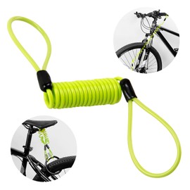 Memory Cable for Brake Disc Lock, Motorcycle Reminder Cable Disk Lock Cable, Safety Spring Reminder Cable, Memory Cable for Motorcycles, Scooters and Sports Bikes, Yellow