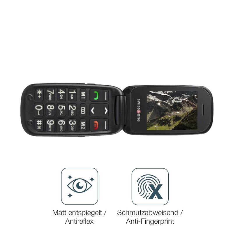 dipos I 4x Schutzfolie matt passend für Swisstone BBM 625