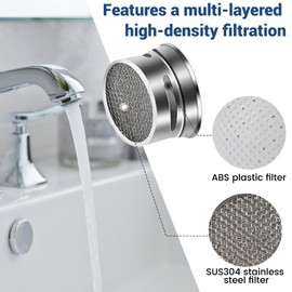 Perlatoren für Wasserhähne M24, 10 Stück Wasserhahn Aufsatz Perlator mit ABS - und Edelstahl- Filter inkl Mischdüsenschlüssel, für Wasserhahn Sieb Wassersparer