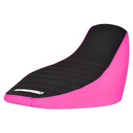 Enjoy Mfg Pleated Seat Cover - Compatible Fit for Honda Navi #363 (Pink w/Black Pleated Top)
