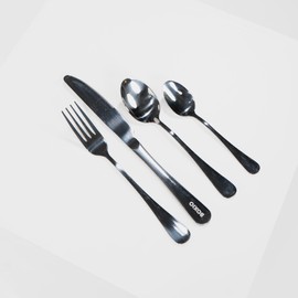 BOXIO - Eat: Compact Stainless Steel Camping Cutlery Set for 2 People - Outdoor Travel Cutlery for Camping, Children, German Army & Camping Tableware - Lightweight & Robust - Perfect for Your Camping