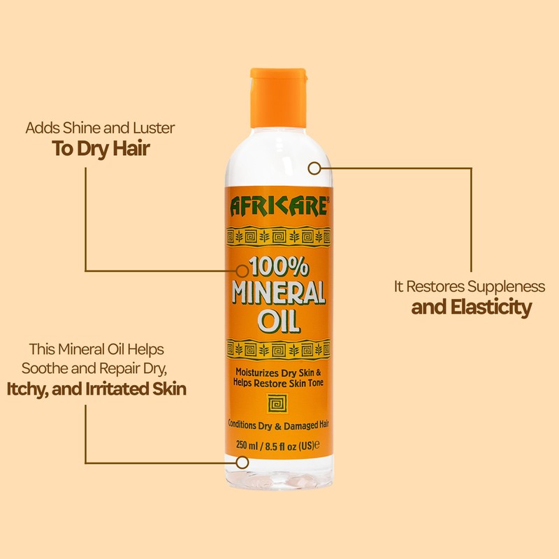 COCOCARE - Africare 100% Mineral Oil - 8.5 Fl Oz