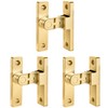 Wocoe 90 Degree Right Angle Gate Latches,Gold Zinc Alloy Flip