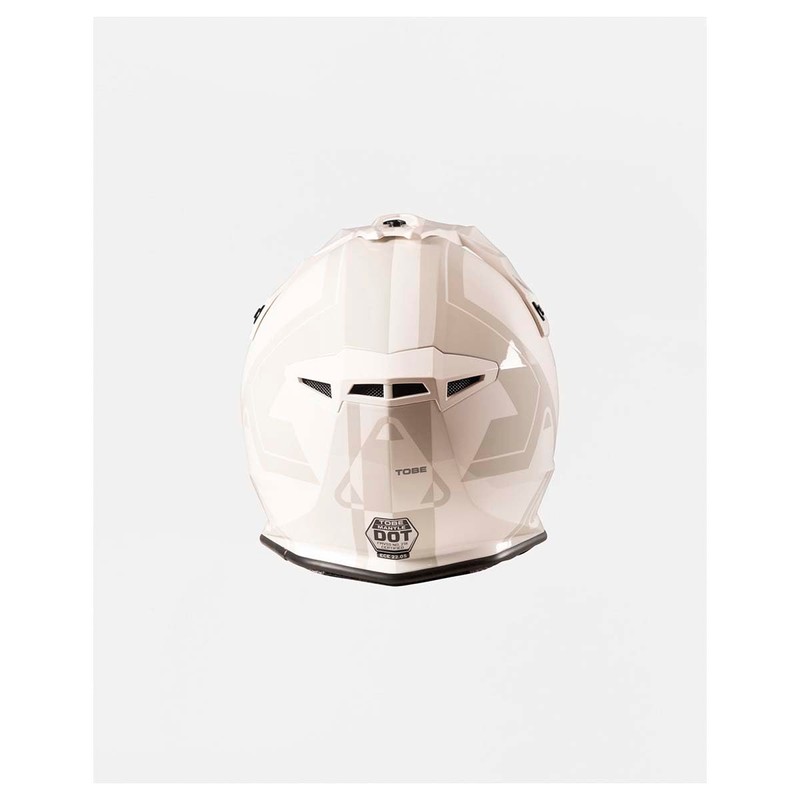 Tobe Mantle Helmet (Gloss Flow White/Gray - Small)