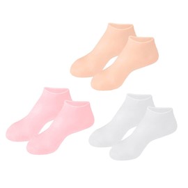 Beavorty Girls Moisturizing Socks Repair Hydrate Dry Cracked Skin Socks 3 Pair Pack