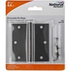National Hardware N241-190 V512 Door Hinge in Black,3-1/2 Inch