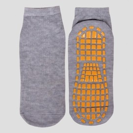 Pilates & Kids Cafe Non-slip Gripper Toe Socks Anti-slip Gray XL 4ea