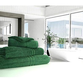 Blue Label 500gsm Plain Hand Towel Bottle Green (SEE SIZE OPTIONS)