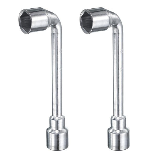 uxcell 2pcs 9mm 45# Steel Double End Metric 6 Point