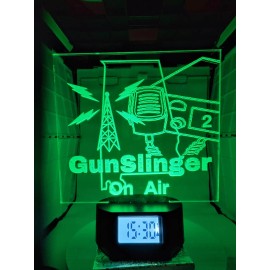 Handmade Exclusive for Lee De Forest Amateur Radio Club Members Medium Clock LED Sign