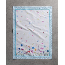 Maison d' Hermine Flower in The Field 100% Cotton Set of 3 Multi-Purpose Kitchen Towels | Bar Hand Towels | Spring / Summer (50 cm x 70 cm)