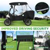 Panglong Club Car DS Enclosure, Multifunctional Polyester Golf Cart Cover-Waterproof