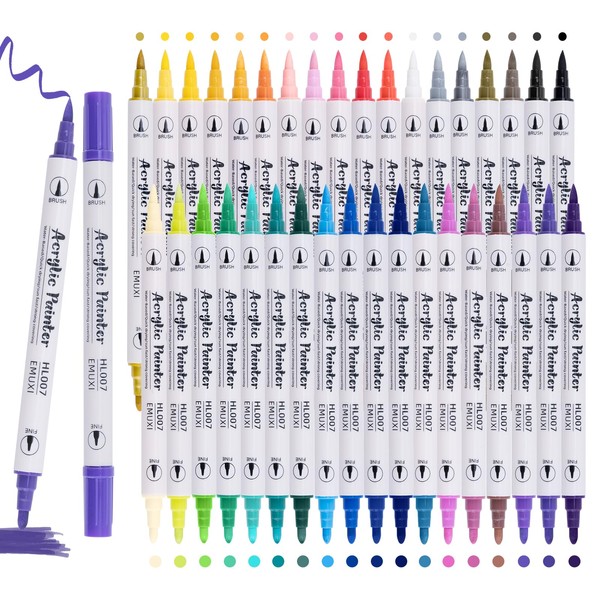 Carehabi Acrylic Pens 12 Colours Acrylic Paint Pens Waterproof Acrylic