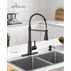 APPASO Pull Down Kitchen Faucet Touchless Black, Motion Sensor Activated
