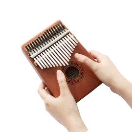 Kalimba Beginner Set, 17 Keys, Kalimba Tuning Hammer with Japanese Music Score, Thumb Piano, Perfect for Kids, Teenagers, Beginners, Professionals, Percussion Instrument