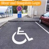 Yookok Handicap Stencil - Reusable Cardboard Handicap Parking Stencil, Simple