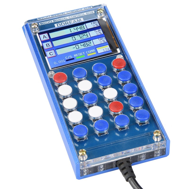 6 Axis Mach3 Digital LCD Display Hand Manual Control Box