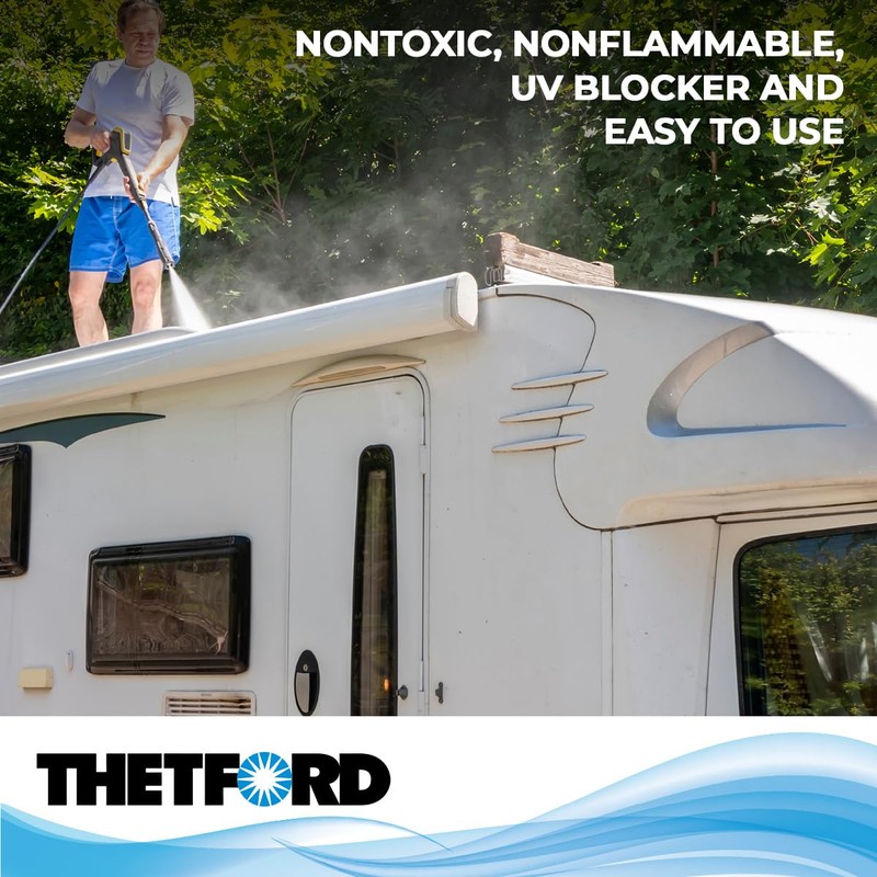 THETFORD Premium RV Rubber Roof Cleaner & Conditioner - Non-Toxic