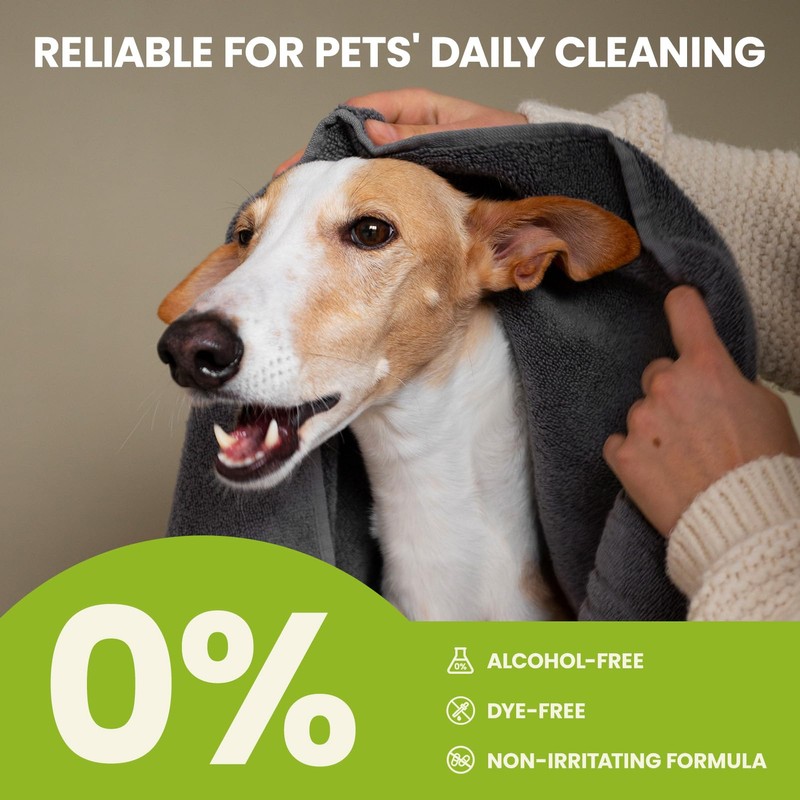 PawSono Ear Finger Wipes for Dogs & Cats, Thicker Dog