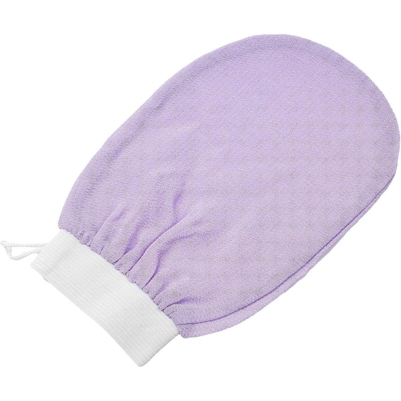 Guante Exfoliante Marroquí Kessa Morado Claro para Limpieza Profunda y