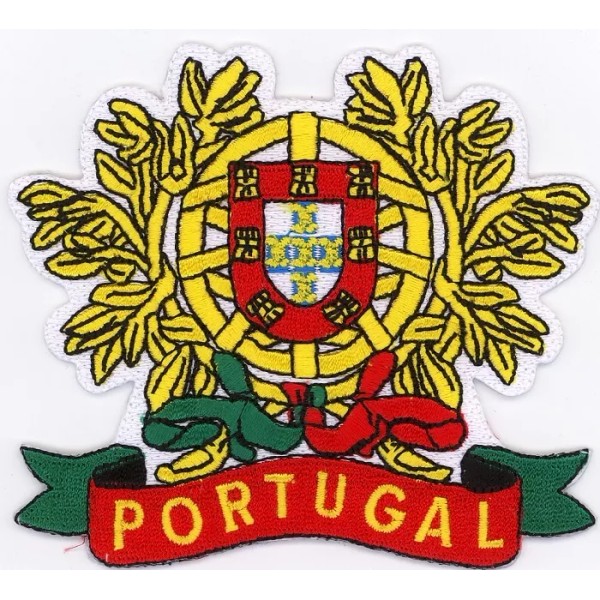 Unbranded Portugal Flag Logo / Leaf Embroidered Patches 3.25"x3.75" iron-on