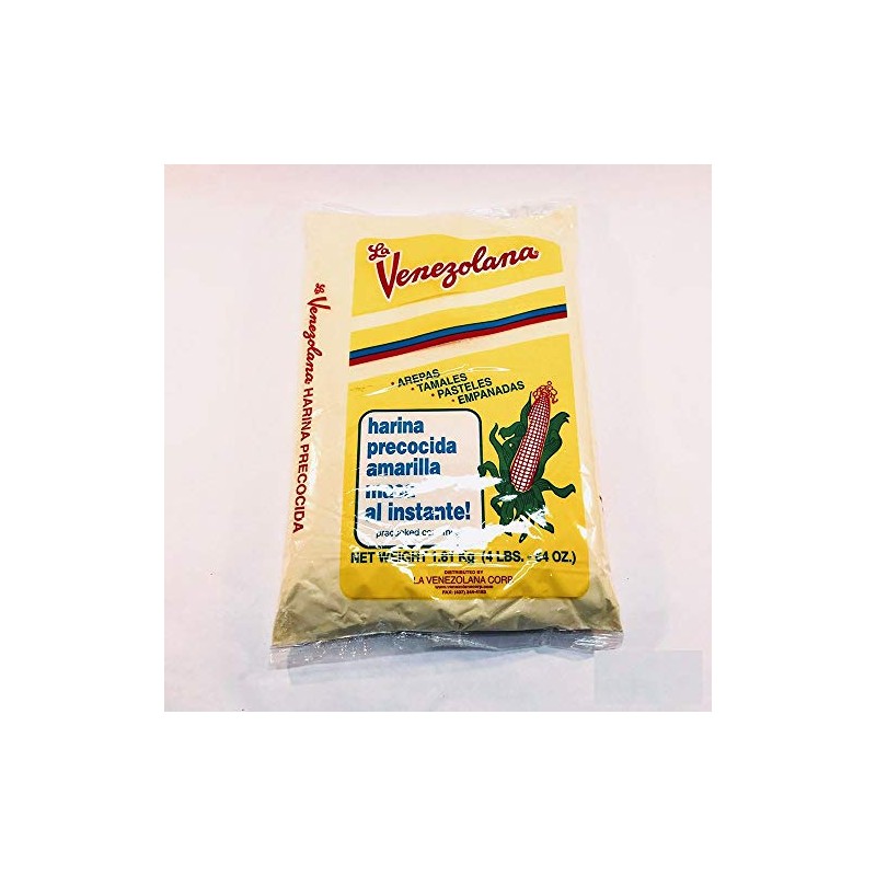 Precooked corn meal Venezolana (4 LBS.) Harina precocida Amarilla ,Arepas