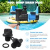 Upgraded 2 Pack R0446000 Pool Pump Drain Plug with O-Ring