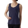 Cervin 100% Cotton Smooth Knit Bra Tank Top Navy LL