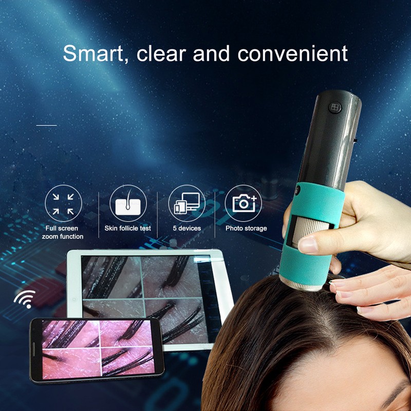 3MP Scalp Detector Portable Wireless Skin Dignosis WiFi Detector Handheld