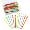 LUNARM 50PCS Yarn Needles Set Assorted Plastic Big Eye Sewing